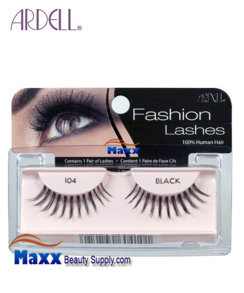 4 Package - Ardell Fashion Lashes Eye Lashes 104 - Black